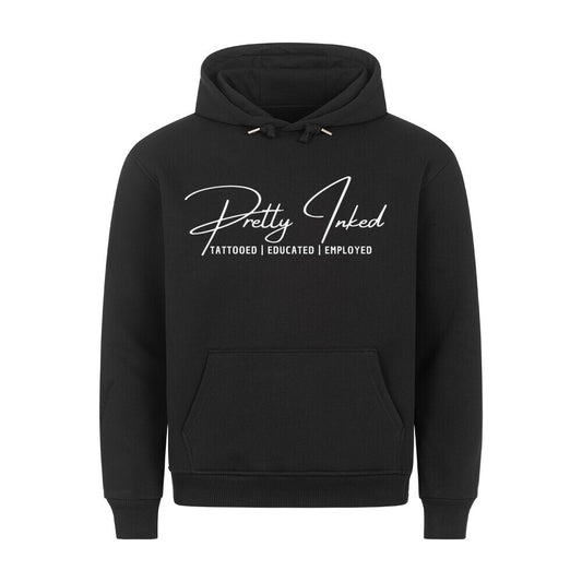 Pretty Inked - Hoodie Hoodie  S Schwarz  Tattoo Fashion von inked-mafia.de. Dieses Teil gehört in jeden Kleiderschrank eines inked-rebels! Finde ideale Geschenke für Tätowierte, Tattoofans oder Tätowierer.