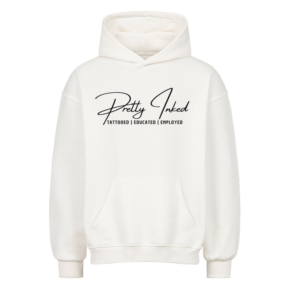 Pretty Inked - Heavy Oversized Hoodie Hoodie  XS Weiß  Tattoo Fashion von inked-mafia.de. Dieses Teil gehört in jeden Kleiderschrank eines inked-rebels! Finde ideale Geschenke für Tätowierte, Tattoofans oder Tätowierer.