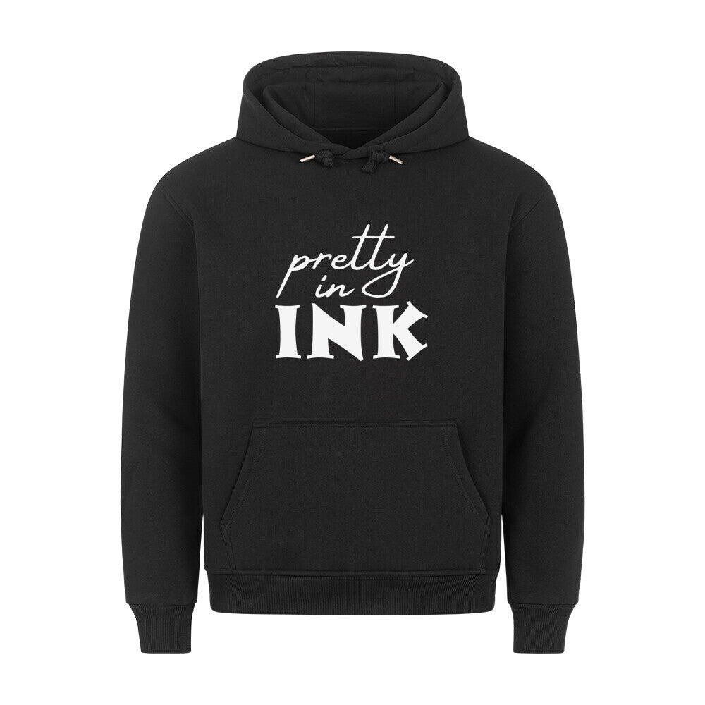 Pretty in ink - Hoodie Hoodie  S Schwarz  Tattoo Fashion von inked-mafia.de. Dieses Teil gehört in jeden Kleiderschrank eines inked-rebels! Finde ideale Geschenke für Tätowierte, Tattoofans oder Tätowierer.
