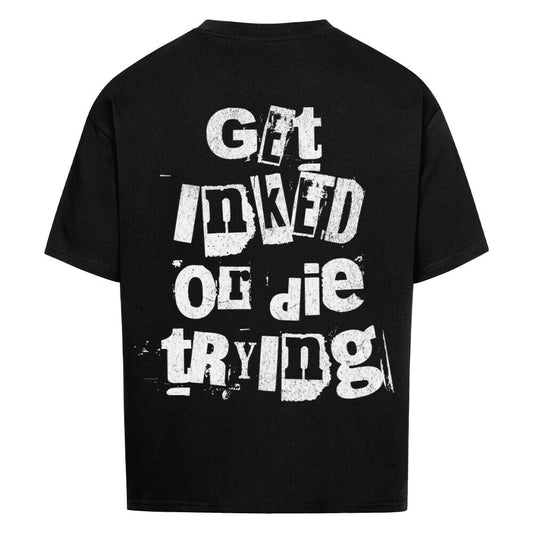 Get inked - Heavy Oversized Backprint Shirt T-Shirt  XS Schwarz  Tattoo Fashion von inked-mafia.de. Dieses Teil gehört in jeden Kleiderschrank eines inked-rebels! Finde ideale Geschenke für Tätowierte, Tattoofans oder Tätowierer.