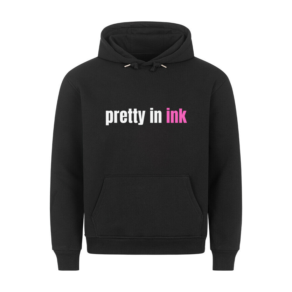 Pretty in ink - Hoodie Hoodie  S Schwarz  Tattoo Fashion von inked-mafia.de. Dieses Teil gehört in jeden Kleiderschrank eines inked-rebels! Finde ideale Geschenke für Tätowierte, Tattoofans oder Tätowierer.