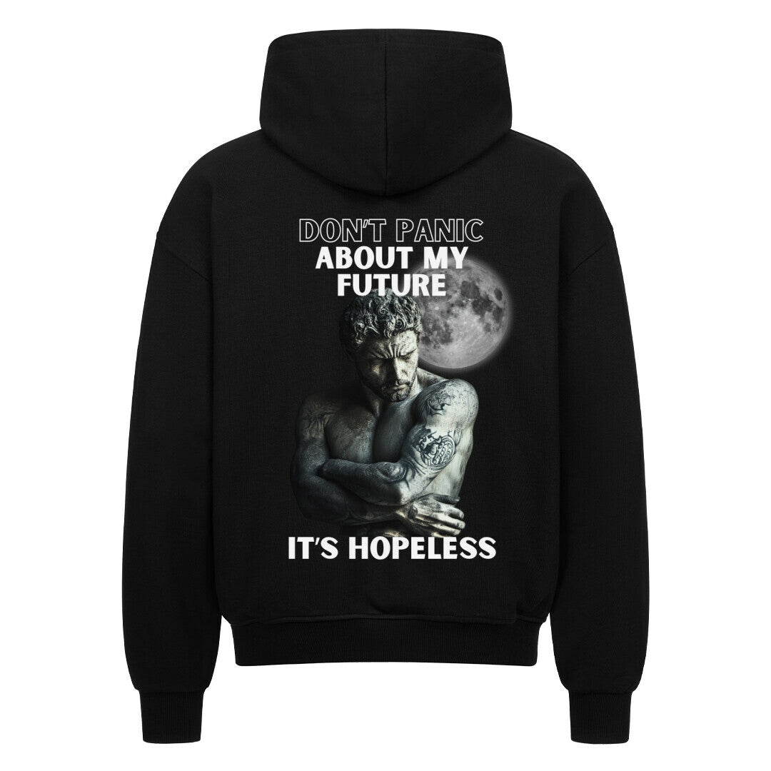 Hopeless - Heavy Oversized Backprint Zipper Hoodie  S Schwarz  Tattoo Fashion von inked-mafia.de. Dieses Teil gehört in jeden Kleiderschrank eines inked-rebels! Finde ideale Geschenke für Tätowierte, Tattoofans oder Tätowierer.