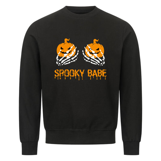 Spooky Babe - Sweatshirt Sweatshirt  S Schwarz  Tattoo Fashion von inked-mafia.de. Dieses Teil gehört in jeden Kleiderschrank eines inked-rebels! Finde ideale Geschenke für Tätowierte, Tattoofans oder Tätowierer.