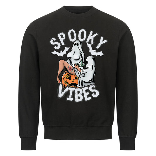 Spooky Vibes - Sweatshirt Sweatshirt  S Schwarz  Tattoo Fashion von inked-mafia.de. Dieses Teil gehört in jeden Kleiderschrank eines inked-rebels! Finde ideale Geschenke für Tätowierte, Tattoofans oder Tätowierer.