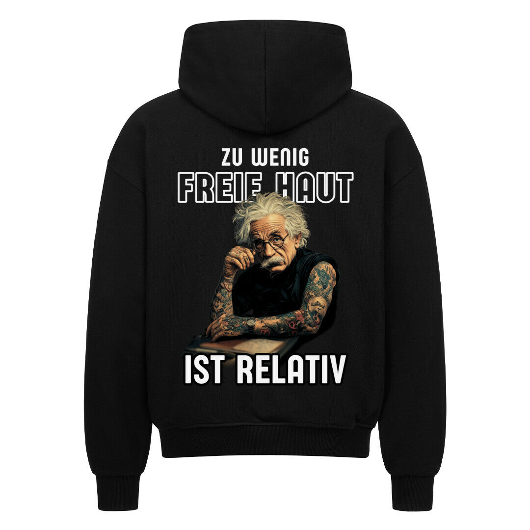 Freie Haut - Heavy Oversized Backprint Zipper Hoodie  S Schwarz  Tattoo Fashion von inked-mafia.de. Dieses Teil gehört in jeden Kleiderschrank eines inked-rebels! Finde ideale Geschenke für Tätowierte, Tattoofans oder Tätowierer.