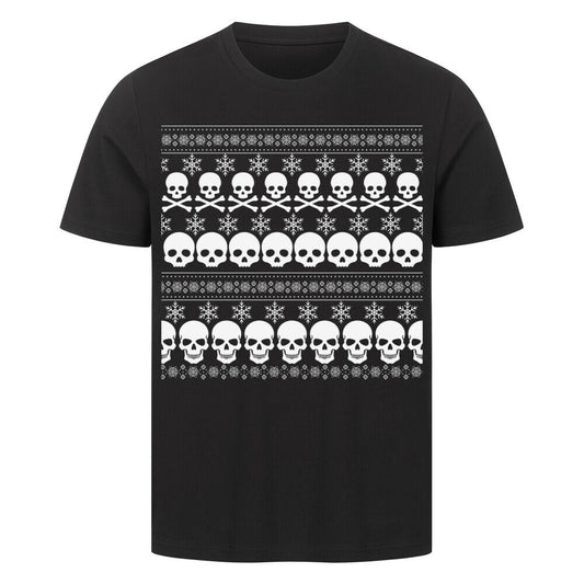 Skull - Unisex Weihnachtsshirt T-Shirt  S Schwarz  Tattoo Fashion von inked-mafia.de. Dieses Teil gehört in jeden Kleiderschrank eines inked-rebels! Finde ideale Geschenke für Tätowierte, Tattoofans oder Tätowierer.