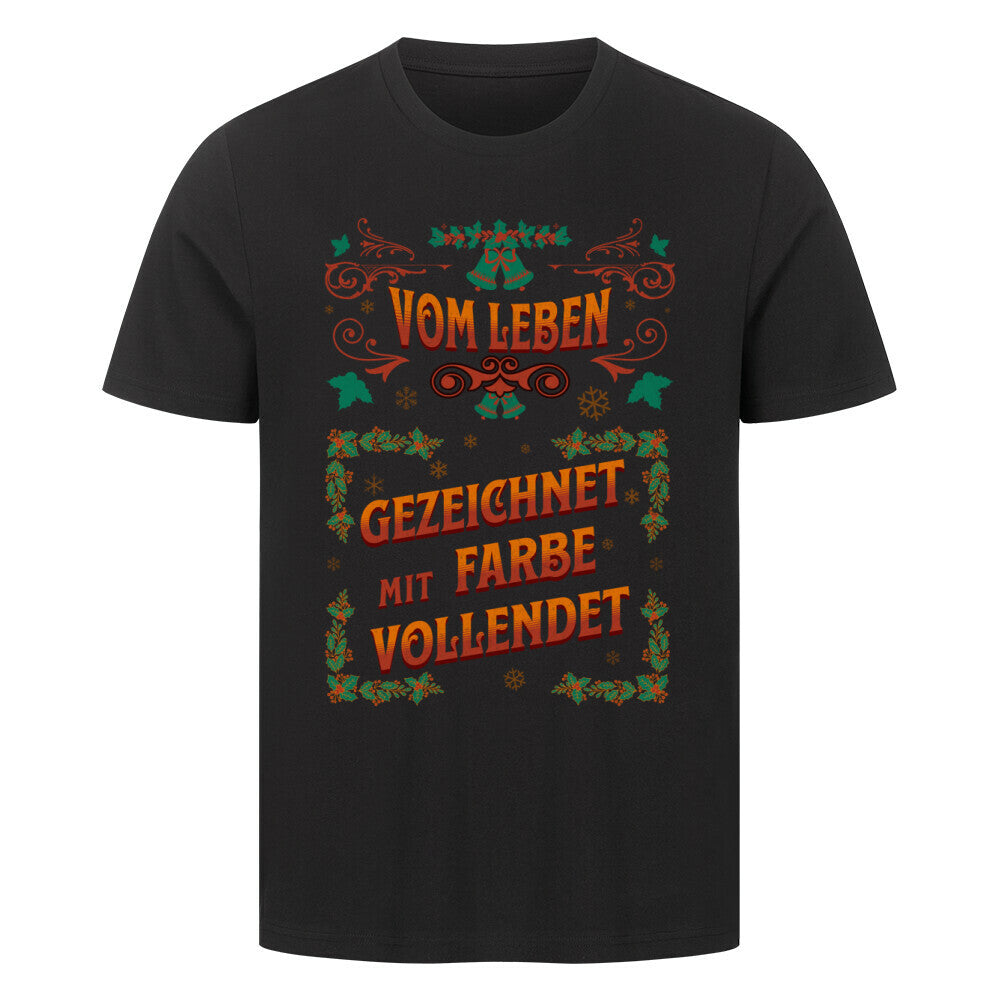 Vom Leben gezeichnet - Unisex Weihnachtsshirt T-Shirt  S Schwarz  Tattoo Fashion von inked-mafia.de. Dieses Teil gehört in jeden Kleiderschrank eines inked-rebels! Finde ideale Geschenke für Tätowierte, Tattoofans oder Tätowierer.