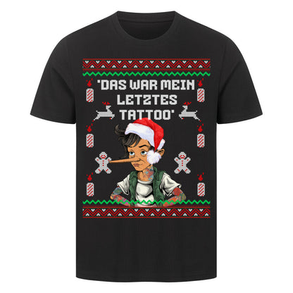 Inkocchio - Unisex Weihnachtsshirt T-Shirt  S Schwarz  Tattoo Fashion von inked-mafia.de. Dieses Teil gehört in jeden Kleiderschrank eines inked-rebels! Finde ideale Geschenke für Tätowierte, Tattoofans oder Tätowierer.