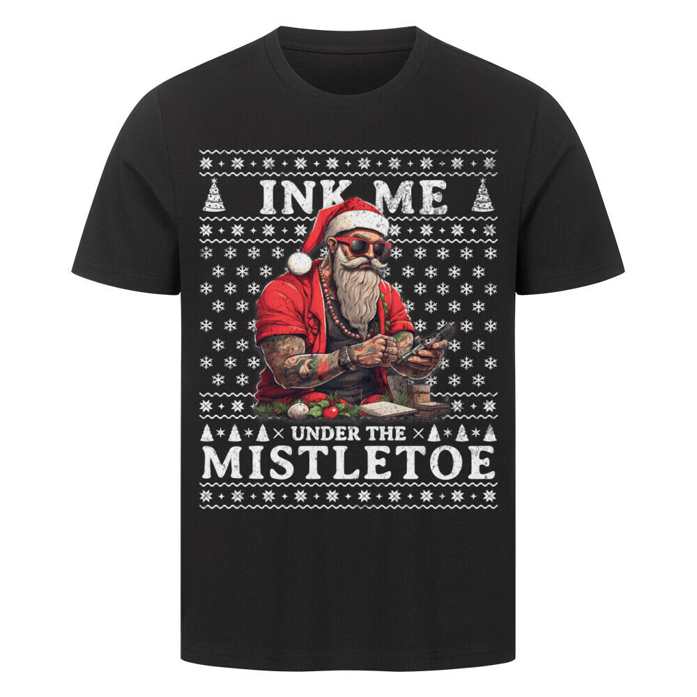 Mistletoe  - Unisex Weihnachtsshirt T-Shirt  S Schwarz  Tattoo Fashion von inked-mafia.de. Dieses Teil gehört in jeden Kleiderschrank eines inked-rebels! Finde ideale Geschenke für Tätowierte, Tattoofans oder Tätowierer.