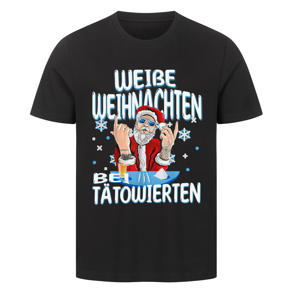 Weiße Weihnachten - Unisex Weihnachtsshirt T-Shirt  S Schwarz  Tattoo Fashion von inked-mafia.de. Dieses Teil gehört in jeden Kleiderschrank eines inked-rebels! Finde ideale Geschenke für Tätowierte, Tattoofans oder Tätowierer.