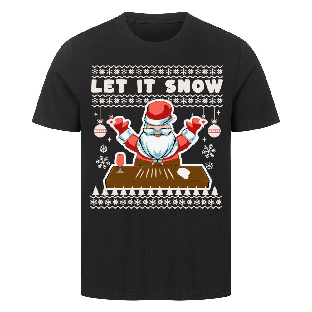 Snow  - Unisex Weihnachtsshirt T-Shirt  S Schwarz  Tattoo Fashion von inked-mafia.de. Dieses Teil gehört in jeden Kleiderschrank eines inked-rebels! Finde ideale Geschenke für Tätowierte, Tattoofans oder Tätowierer.