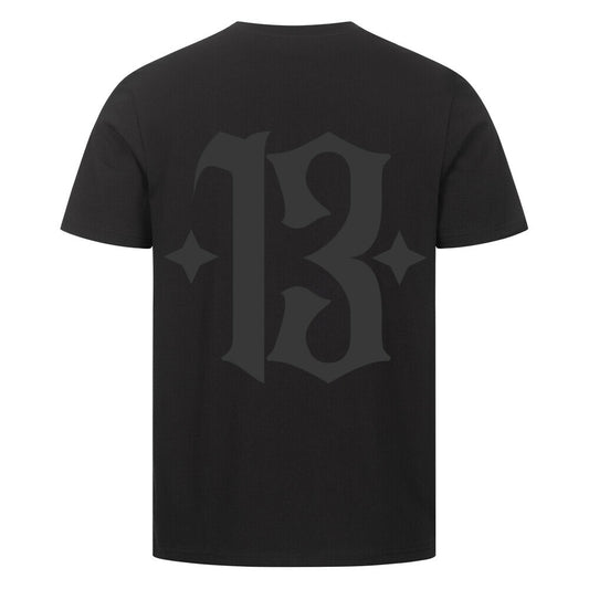 13 - Premium Backprint Shirt T-Shirt  S Schwarz  Tattoo Fashion von inked-mafia.de. Dieses Teil gehört in jeden Kleiderschrank eines inked-rebels! Finde ideale Geschenke für Tätowierte, Tattoofans oder Tätowierer.