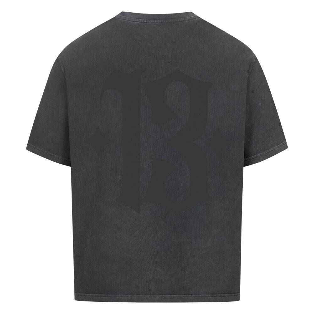 13 - Heavy Oversized Backprint Shirt T-Shirt  XS Washed Black  Tattoo Fashion von inked-mafia.de. Dieses Teil gehört in jeden Kleiderschrank eines inked-rebels! Finde ideale Geschenke für Tätowierte, Tattoofans oder Tätowierer.