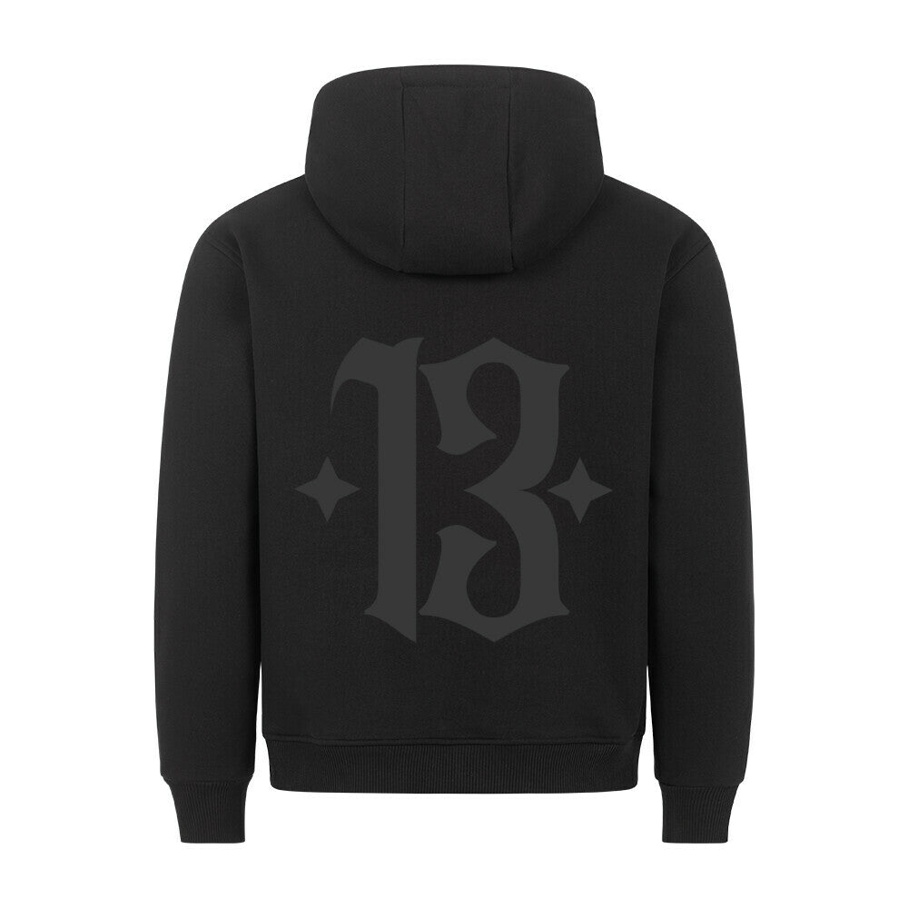 13 - Backprint Hoodie Hoodie  S Schwarz  Tattoo Fashion von inked-mafia.de. Dieses Teil gehört in jeden Kleiderschrank eines inked-rebels! Finde ideale Geschenke für Tätowierte, Tattoofans oder Tätowierer.