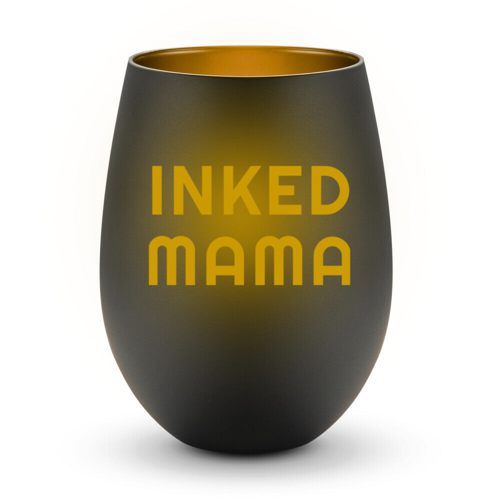 Inked Mama - Windlicht LaserPng  Standard Schwarz-Gold  Tattoo Fashion von inked-mafia.de. Dieses Teil gehört in jeden Kleiderschrank eines inked-rebels! Finde ideale Geschenke für Tätowierte, Tattoofans oder Tätowierer.