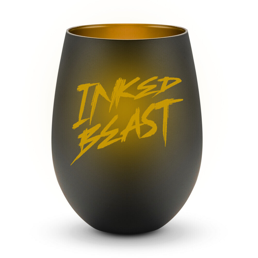 Inked Beast - Windlicht LaserPng  Standard Schwarz-Gold  Tattoo Fashion von inked-mafia.de. Dieses Teil gehört in jeden Kleiderschrank eines inked-rebels! Finde ideale Geschenke für Tätowierte, Tattoofans oder Tätowierer.