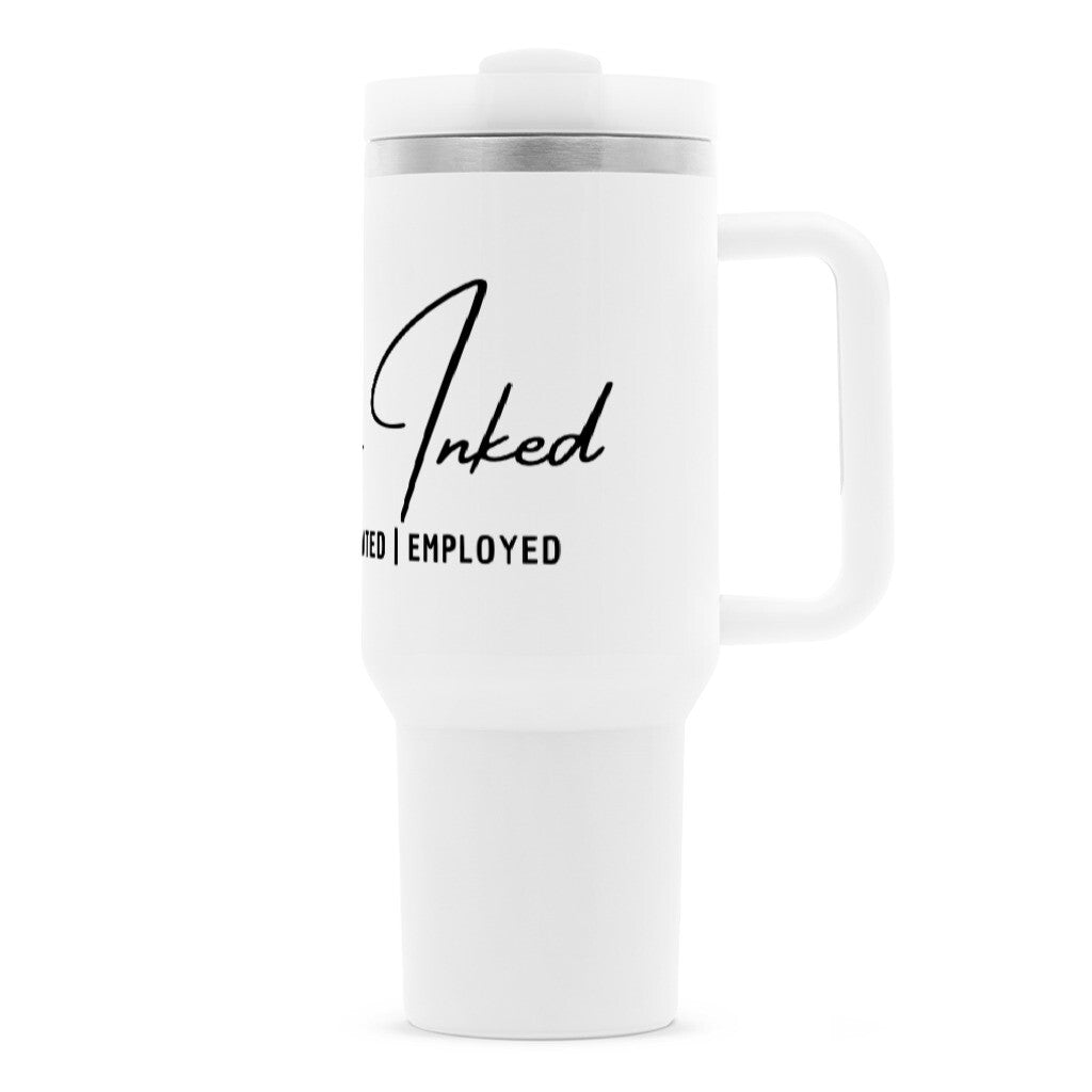 Pretty Inked - Thermobecher Mug     Tattoo Fashion von inked-mafia.de. Dieses Teil gehört in jeden Kleiderschrank eines inked-rebels! Finde ideale Geschenke für Tätowierte, Tattoofans oder Tätowierer.