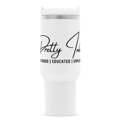 Pretty Inked - Thermobecher Mug     Tattoo Fashion von inked-mafia.de. Dieses Teil gehört in jeden Kleiderschrank eines inked-rebels! Finde ideale Geschenke für Tätowierte, Tattoofans oder Tätowierer.