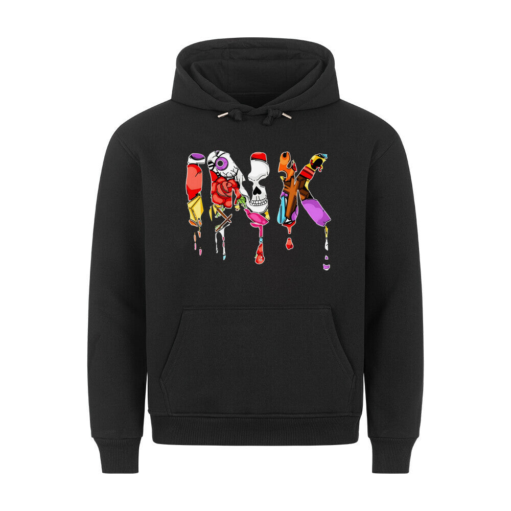 Ink - Hoodie Hoodie  S Schwarz  Tattoo Fashion von inked-mafia.de. Dieses Teil gehört in jeden Kleiderschrank eines inked-rebels! Finde ideale Geschenke für Tätowierte, Tattoofans oder Tätowierer.