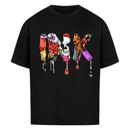 Ink - Heavy Oversized Shirt T-Shirt  XS Schwarz  Tattoo Fashion von inked-mafia.de. Dieses Teil gehört in jeden Kleiderschrank eines inked-rebels! Finde ideale Geschenke für Tätowierte, Tattoofans oder Tätowierer.