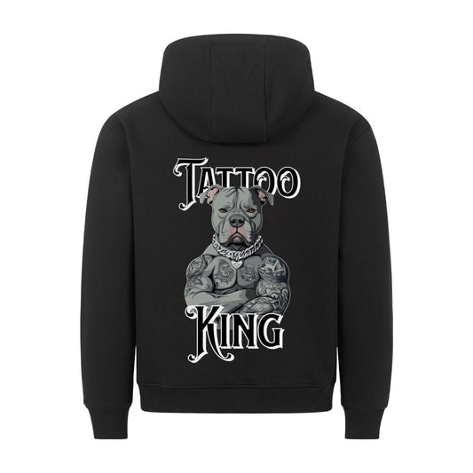 Tattoo King - Backprint Hoodie Hoodie  S Schwarz  Tattoo Fashion von inked-mafia.de. Dieses Teil gehört in jeden Kleiderschrank eines inked-rebels! Finde ideale Geschenke für Tätowierte, Tattoofans oder Tätowierer.