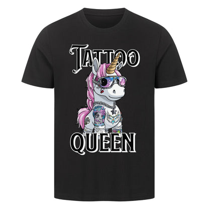 Tattoo Queen - Premium Shirt T-Shirt  S Schwarz  Tattoo Fashion von inked-mafia.de. Dieses Teil gehört in jeden Kleiderschrank eines inked-rebels! Finde ideale Geschenke für Tätowierte, Tattoofans oder Tätowierer.