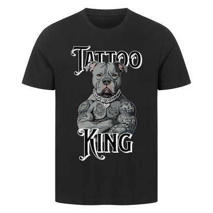 Tattoo King - Premium Shirt T-Shirt  S Schwarz  Tattoo Fashion von inked-mafia.de. Dieses Teil gehört in jeden Kleiderschrank eines inked-rebels! Finde ideale Geschenke für Tätowierte, Tattoofans oder Tätowierer.