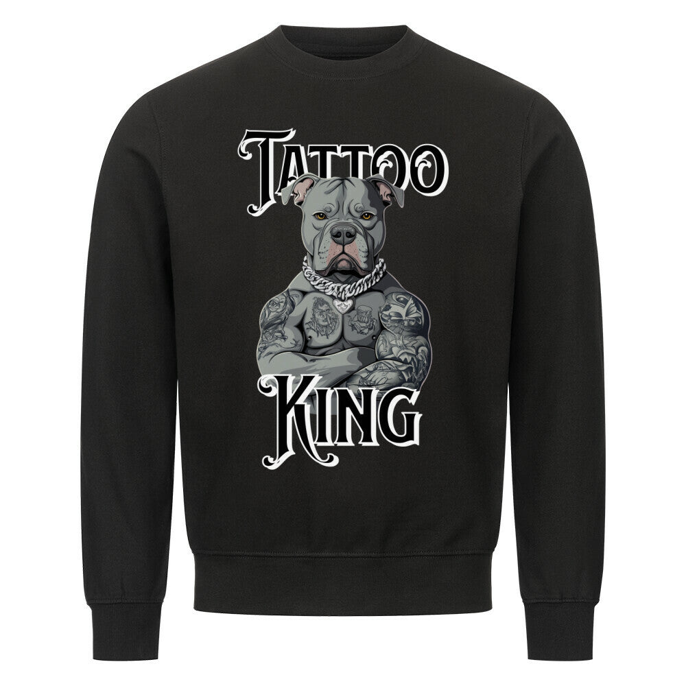 Tattoo King - Sweatshirt Sweatshirt  S Schwarz  Tattoo Fashion von inked-mafia.de. Dieses Teil gehört in jeden Kleiderschrank eines inked-rebels! Finde ideale Geschenke für Tätowierte, Tattoofans oder Tätowierer.