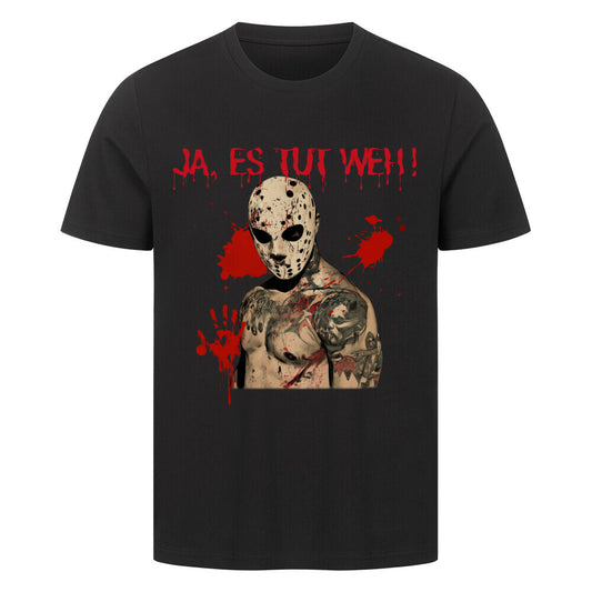 Ja, es tut weh - Premium Shirt T-Shirt  S Schwarz  Tattoo Fashion von inked-mafia.de. Dieses Teil gehört in jeden Kleiderschrank eines inked-rebels! Finde ideale Geschenke für Tätowierte, Tattoofans oder Tätowierer.