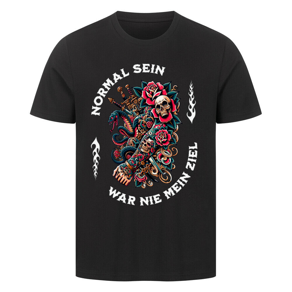 Normal - Premium Shirt T-Shirt  S Schwarz  Tattoo Fashion von inked-mafia.de. Dieses Teil gehört in jeden Kleiderschrank eines inked-rebels! Finde ideale Geschenke für Tätowierte, Tattoofans oder Tätowierer.