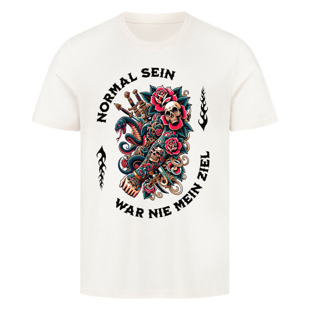 Normal - Premium Shirt T-Shirt  S Beige  Tattoo Fashion von inked-mafia.de. Dieses Teil gehört in jeden Kleiderschrank eines inked-rebels! Finde ideale Geschenke für Tätowierte, Tattoofans oder Tätowierer.