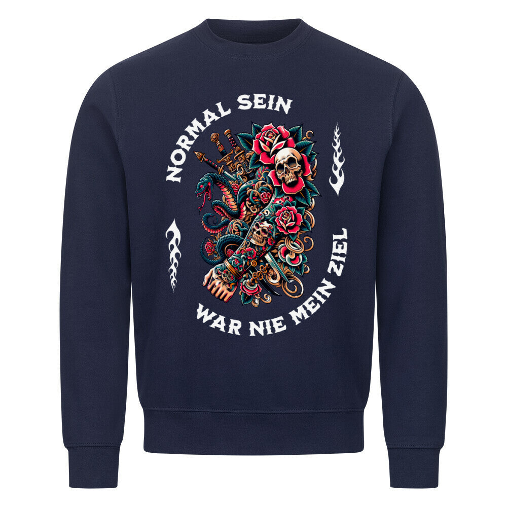 Normal - Sweatshirt Sweatshirt  S Navy Blue  Tattoo Fashion von inked-mafia.de. Dieses Teil gehört in jeden Kleiderschrank eines inked-rebels! Finde ideale Geschenke für Tätowierte, Tattoofans oder Tätowierer.