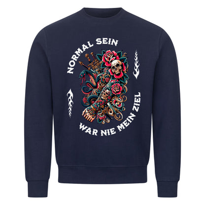 Normal - Sweatshirt Sweatshirt  S Navy Blue  Tattoo Fashion von inked-mafia.de. Dieses Teil gehört in jeden Kleiderschrank eines inked-rebels! Finde ideale Geschenke für Tätowierte, Tattoofans oder Tätowierer.