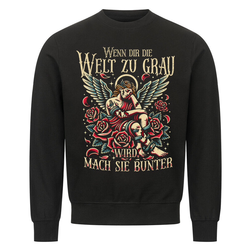 Bunter - Sweatshirt Sweatshirt  S Schwarz  Tattoo Fashion von inked-mafia.de. Dieses Teil gehört in jeden Kleiderschrank eines inked-rebels! Finde ideale Geschenke für Tätowierte, Tattoofans oder Tätowierer.