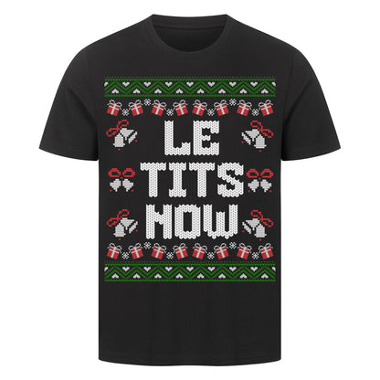 LETITSNOW - Unisex Weihnachtsshirt T-Shirt S Schwarz Tattoo Fashion von inked-mafia.de. Dieses Teil gehört in jeden Kleiderschrank eines inked-rebels! Finde ideale Geschenke für Tätowierte, Tattoofans oder Tätowierer.