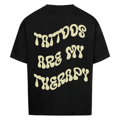 Therapy - Heavy Oversized Backprint Shirt T-Shirt XS Schwarz Tattoo Fashion von inked-mafia.de. Dieses Teil gehört in jeden Kleiderschrank eines inked-rebels! Finde ideale Geschenke für Tätowierte, Tattoofans oder Tätowierer.