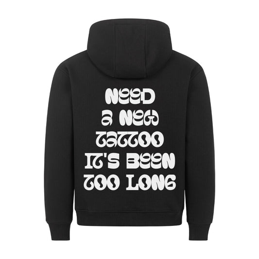 Need a new tattoo - Backprint Hoodie Hoodie S Schwarz Tattoo Fashion von inked-mafia.de. Dieses Teil gehört in jeden Kleiderschrank eines inked-rebels! Finde ideale Geschenke für Tätowierte, Tattoofans oder Tätowierer.