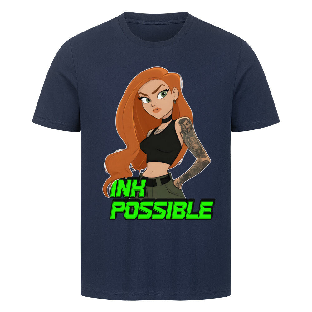 Ink Possible - Premium Shirt T-Shirt S Navy Blue Tattoo Fashion von inked-mafia.de. Dieses Teil gehört in jeden Kleiderschrank eines inked-rebels! Finde ideale Geschenke für Tätowierte, Tattoofans oder Tätowierer.