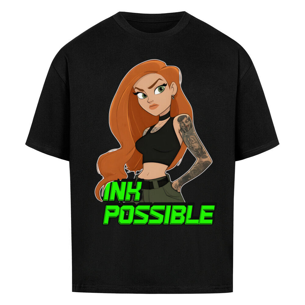 Ink Possible - Heavy Oversized Shirt T-Shirt XS Schwarz Tattoo Fashion von inked-mafia.de. Dieses Teil gehört in jeden Kleiderschrank eines inked-rebels! Finde ideale Geschenke für Tätowierte, Tattoofans oder Tätowierer.