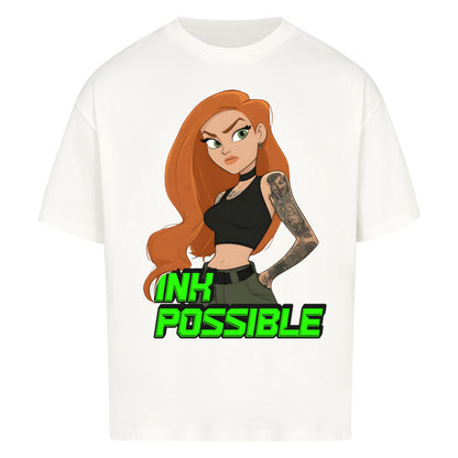 Ink Possible - Heavy Oversized Shirt T-Shirt XS Weiß Tattoo Fashion von inked-mafia.de. Dieses Teil gehört in jeden Kleiderschrank eines inked-rebels! Finde ideale Geschenke für Tätowierte, Tattoofans oder Tätowierer.