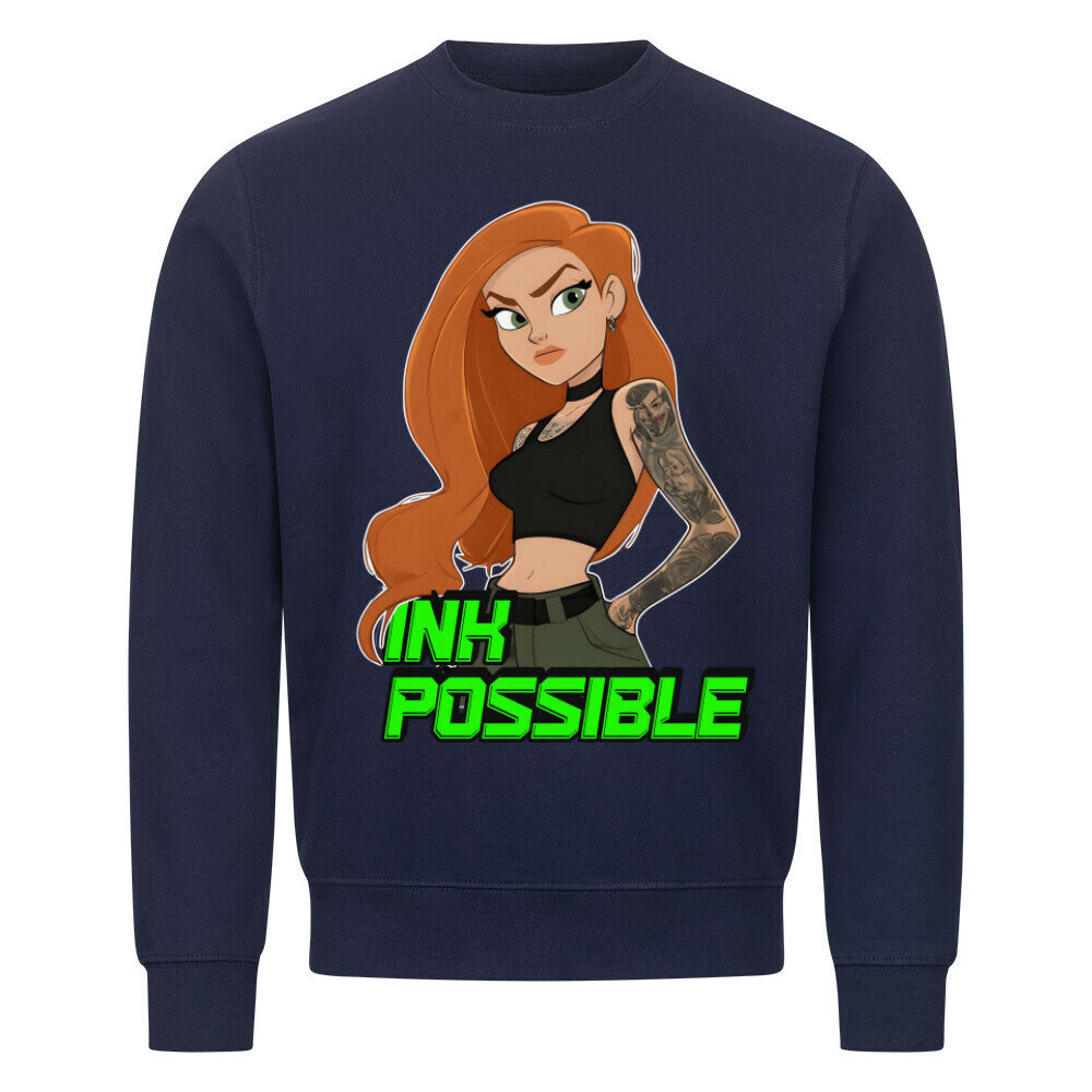 Ink Possible - Sweatshirt Sweatshirt S Navy Blue Tattoo Fashion von inked-mafia.de. Dieses Teil gehört in jeden Kleiderschrank eines inked-rebels! Finde ideale Geschenke für Tätowierte, Tattoofans oder Tätowierer.