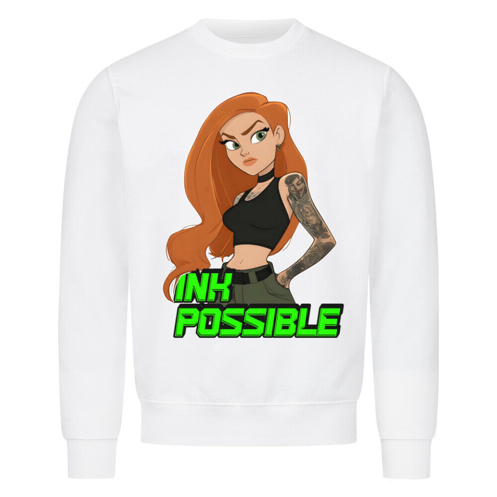 Ink Possible - Sweatshirt Sweatshirt S Weiß Tattoo Fashion von inked-mafia.de. Dieses Teil gehört in jeden Kleiderschrank eines inked-rebels! Finde ideale Geschenke für Tätowierte, Tattoofans oder Tätowierer.