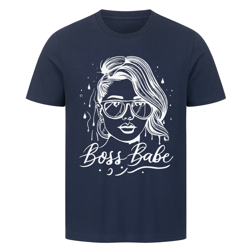 Boss Babe - Premium Shirt T-Shirt S Navy Blue Tattoo Fashion von inked-mafia.de. Dieses Teil gehört in jeden Kleiderschrank eines inked-rebels! Finde ideale Geschenke für Tätowierte, Tattoofans oder Tätowierer.