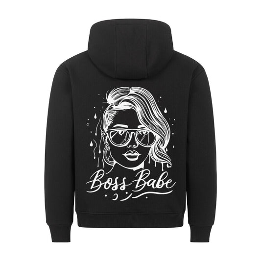 Boss Babe - Backprint Hoodie Hoodie S Schwarz Tattoo Fashion von inked-mafia.de. Dieses Teil gehört in jeden Kleiderschrank eines inked-rebels! Finde ideale Geschenke für Tätowierte, Tattoofans oder Tätowierer.