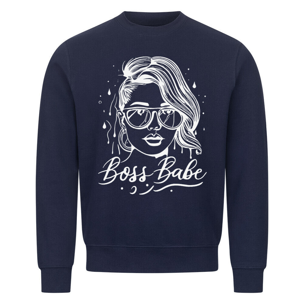 Boss Babe - Sweatshirt Sweatshirt S Navy Blue Tattoo Fashion von inked-mafia.de. Dieses Teil gehört in jeden Kleiderschrank eines inked-rebels! Finde ideale Geschenke für Tätowierte, Tattoofans oder Tätowierer.