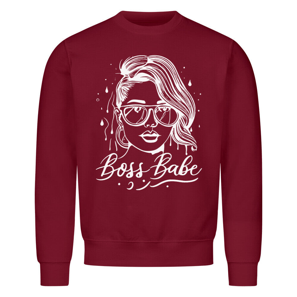 Boss Babe - Sweatshirt Sweatshirt S Burgunder Tattoo Fashion von inked-mafia.de. Dieses Teil gehört in jeden Kleiderschrank eines inked-rebels! Finde ideale Geschenke für Tätowierte, Tattoofans oder Tätowierer.