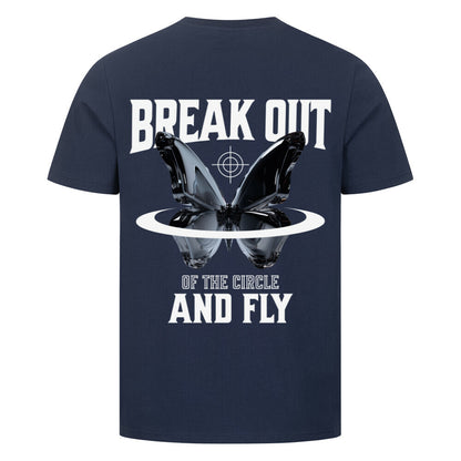 Fly - Premium Backprint Shirt T-Shirt S Navy Blue Tattoo Fashion von inked-mafia.de. Dieses Teil gehört in jeden Kleiderschrank eines inked-rebels! Finde ideale Geschenke für Tätowierte, Tattoofans oder Tätowierer.