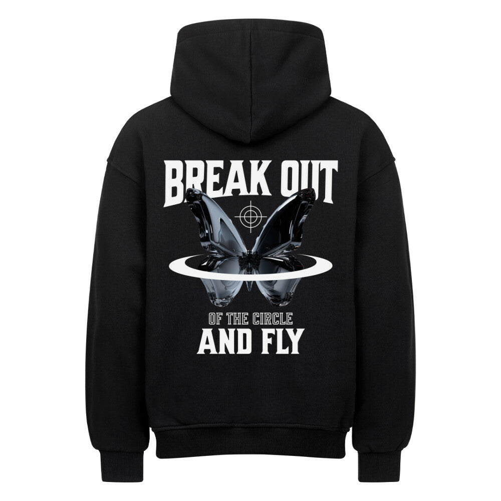 Fly - Heavy Oversized Backprint Hoodie Hoodie XS Schwarz Tattoo Fashion von inked-mafia.de. Dieses Teil gehört in jeden Kleiderschrank eines inked-rebels! Finde ideale Geschenke für Tätowierte, Tattoofans oder Tätowierer.