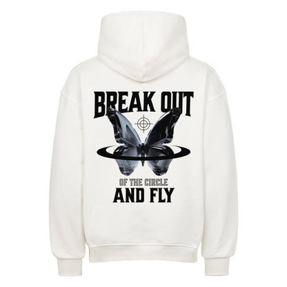 Fly - Heavy Oversized Backprint Hoodie Hoodie XS Weiß Tattoo Fashion von inked-mafia.de. Dieses Teil gehört in jeden Kleiderschrank eines inked-rebels! Finde ideale Geschenke für Tätowierte, Tattoofans oder Tätowierer.