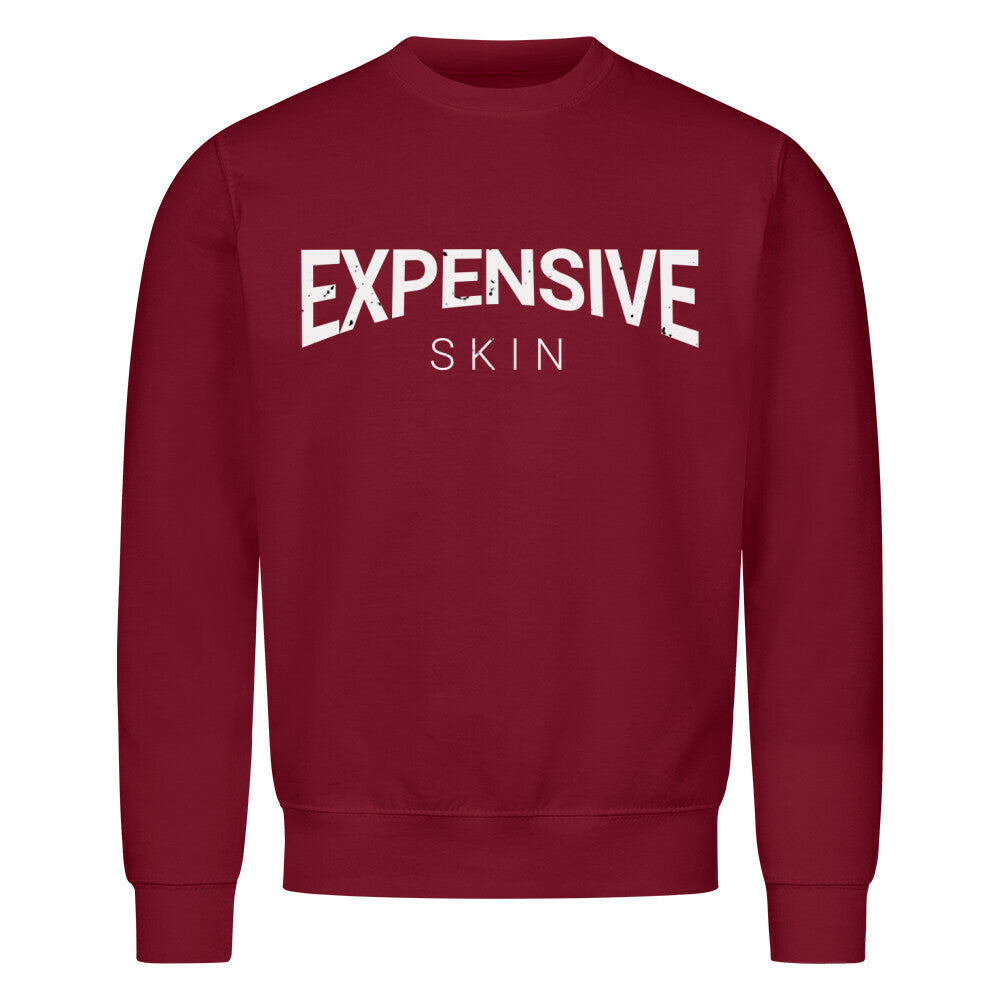 Expensive Skin - Sweatshirt Sweatshirt S Burgunder Tattoo Fashion von inked-mafia.de. Dieses Teil gehört in jeden Kleiderschrank eines inked-rebels! Finde ideale Geschenke für Tätowierte, Tattoofans oder Tätowierer.